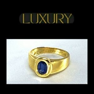 18KYG Sapphire Ring